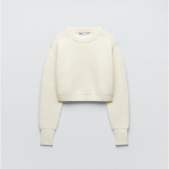 Zara cropped knit sweater - Picture 2 of 2